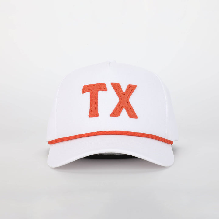 Texas Outfitters - TX Hat in Stadium White & Austin Orange / Final Run