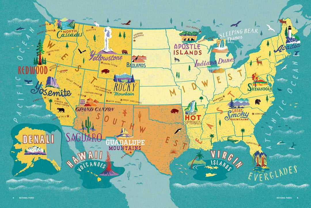 Simon & Schuster - Great American Road Trips- National Parks by