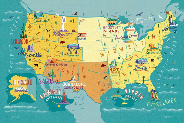 Simon & Schuster - Great American Road Trips- National Parks by