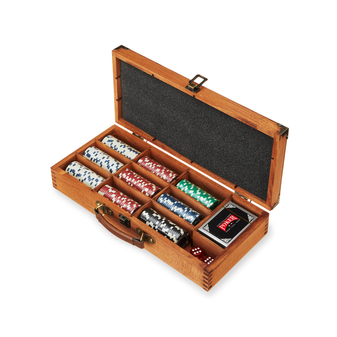 Foster & Rye - Classic Poker Set with Wooden Box