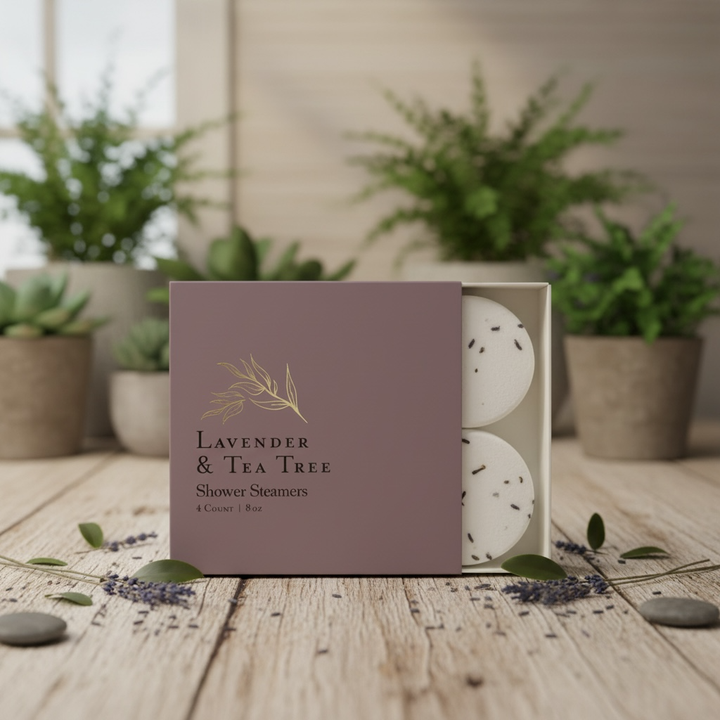 Woodsy Homelife - Lavender & Tea Tree l Shower Steamer Gift Set 