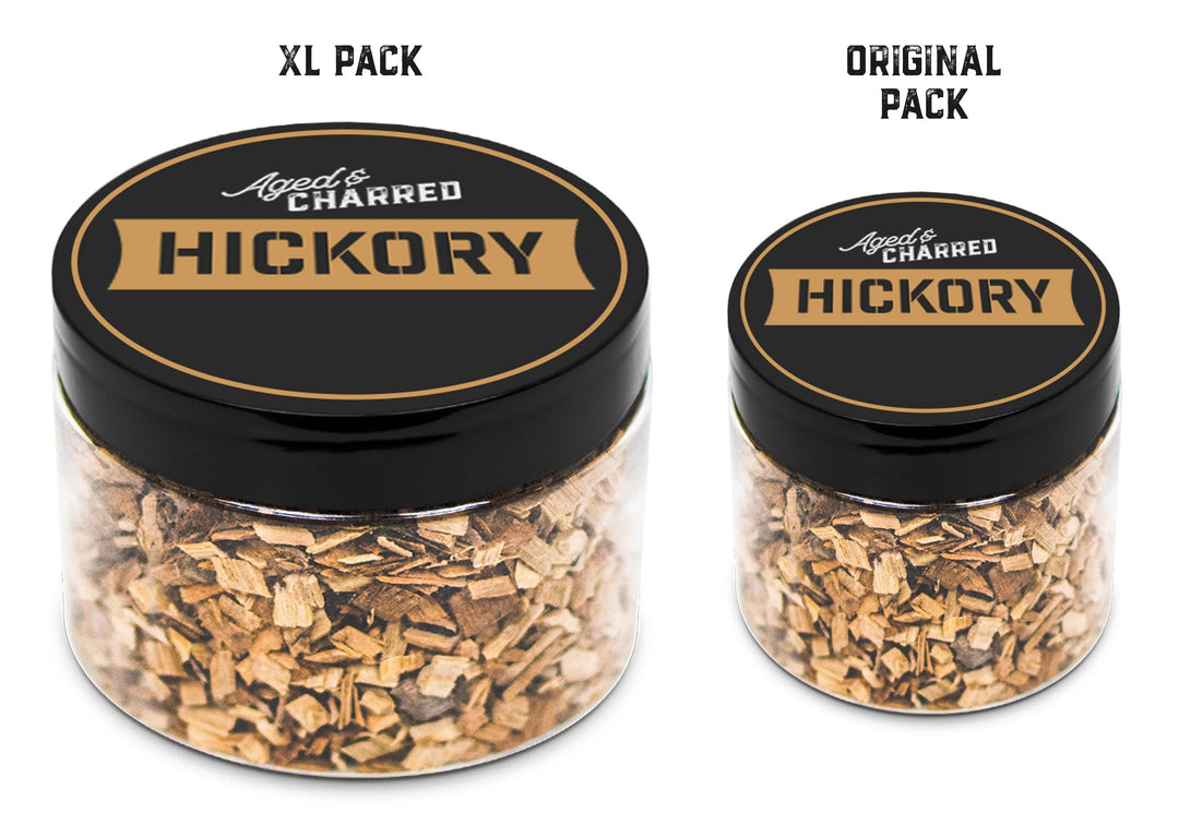 Aged & Charred - Hickory Wood Chips - XL