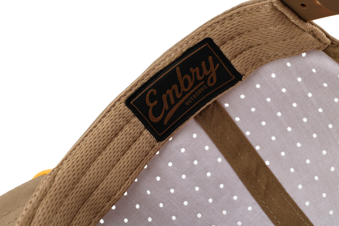 Embry Outdoors - Tan Golf - Bull Red Patch