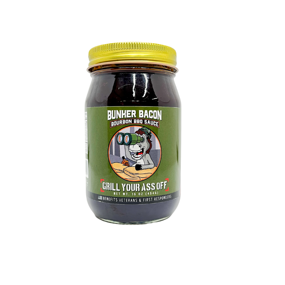 Grill Your Ass Off - Spices, Rubs, Seasonings, Sauces, Jerky - Bacon Bourbon BBQ Sauce: Rich, Bold Flavor That Moves Units