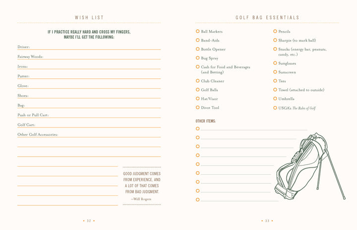 Chronicle Books - Ultimate Golf Journal