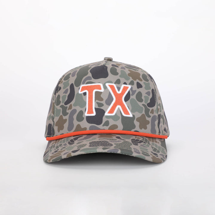 Texas Outfitters - TX Hat in TexCamo™ & Austin Orange / Final Run
