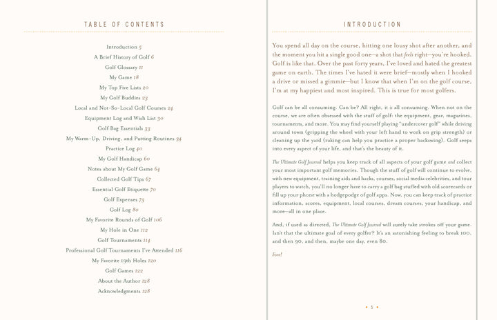 Chronicle Books - Ultimate Golf Journal