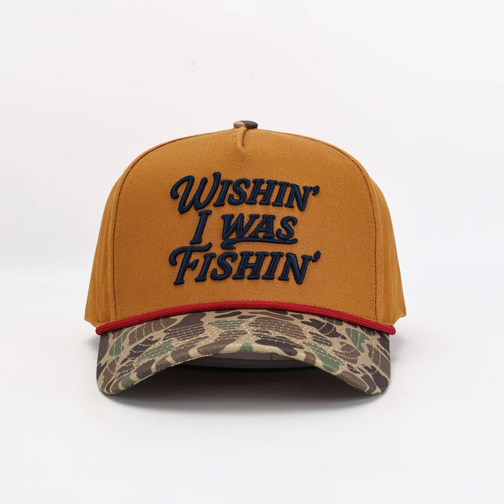 Tennessee Outfitters - Wishin' I Was Fishin' Hat in Trade Brown & Military Duck Camo