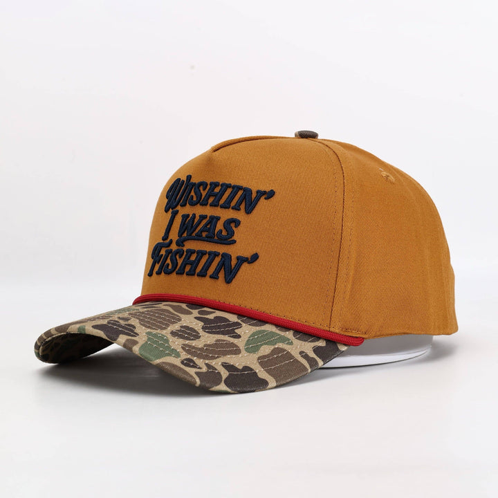 Tennessee Outfitters - Wishin' I Was Fishin' Hat in Trade Brown & Military Duck Camo