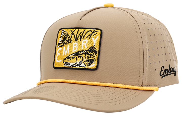 Embry Outdoors - Tan Golf - Bull Red Patch