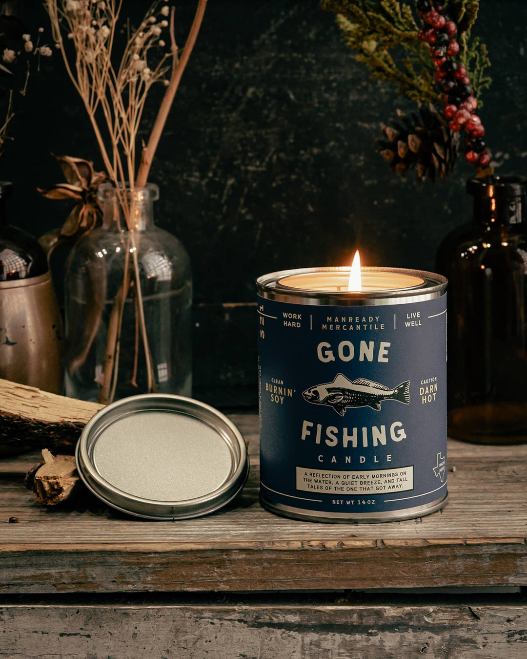 Gone Fishing - Candle