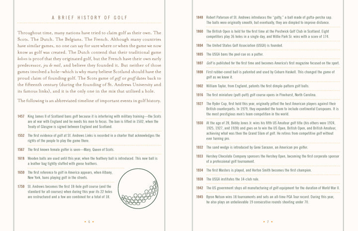 Chronicle Books - Ultimate Golf Journal