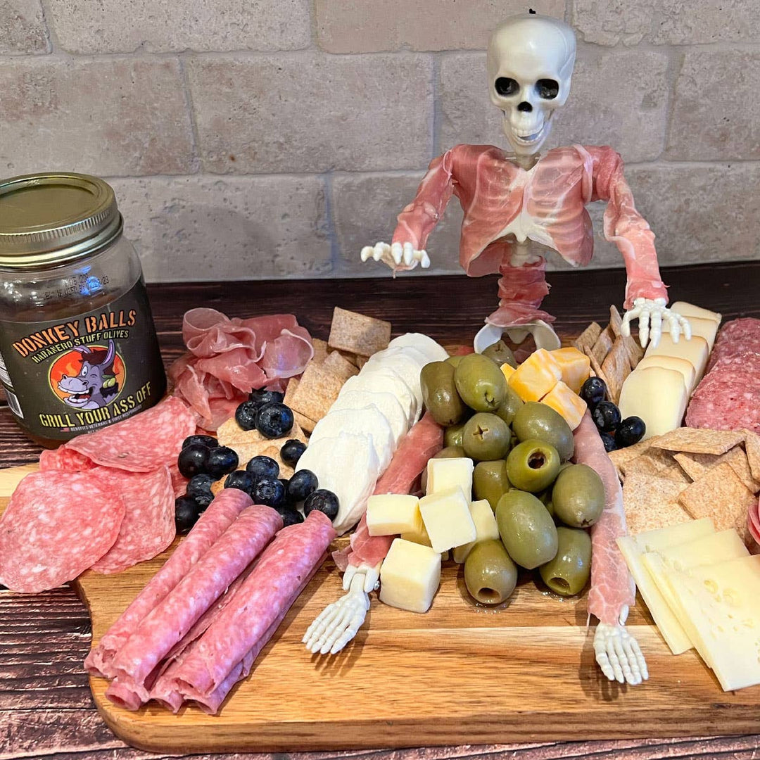 Grill Your Ass Off - Spices, Rubs, Seasonings, Sauces, Jerky - Donkey Balls Habanero Stuffed Olives - Charcuterie, Snack