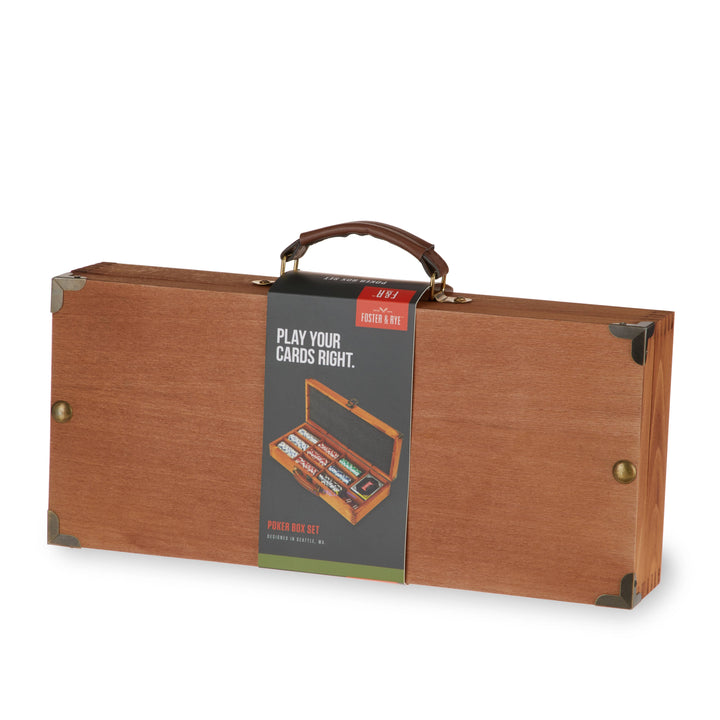 Foster & Rye - Classic Poker Set with Wooden Box
