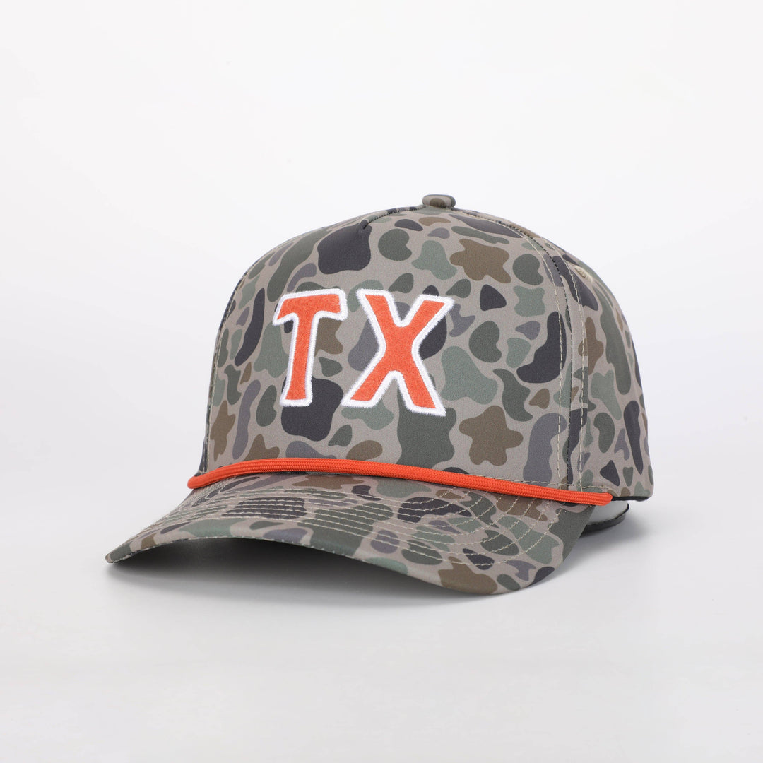 Texas Outfitters - TX Hat in TexCamo™ & Austin Orange / Final Run