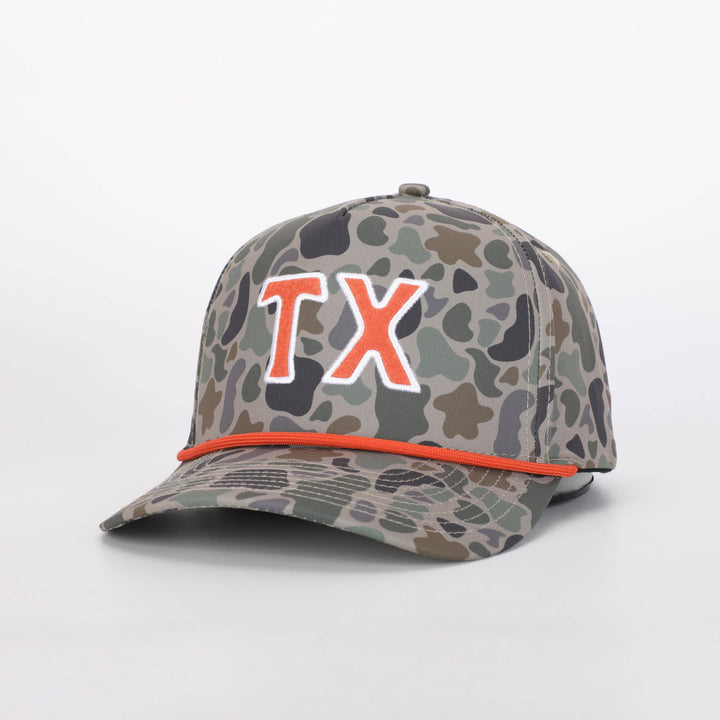 Texas Outfitters - TX Hat in TexCamo™ & Austin Orange / Final Run