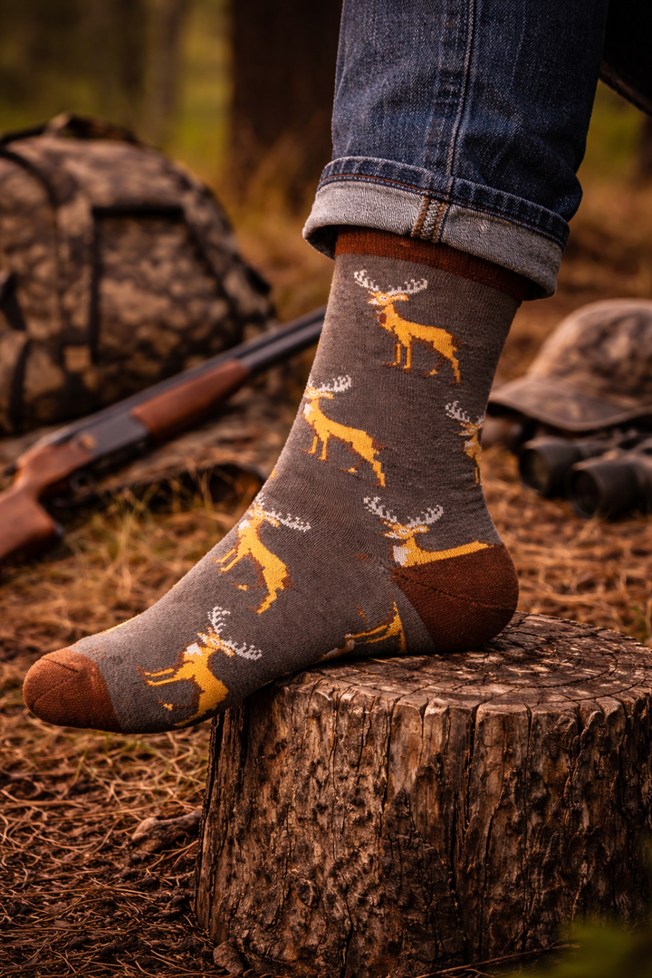 Barrel Down South - Deer Pattern Socks
