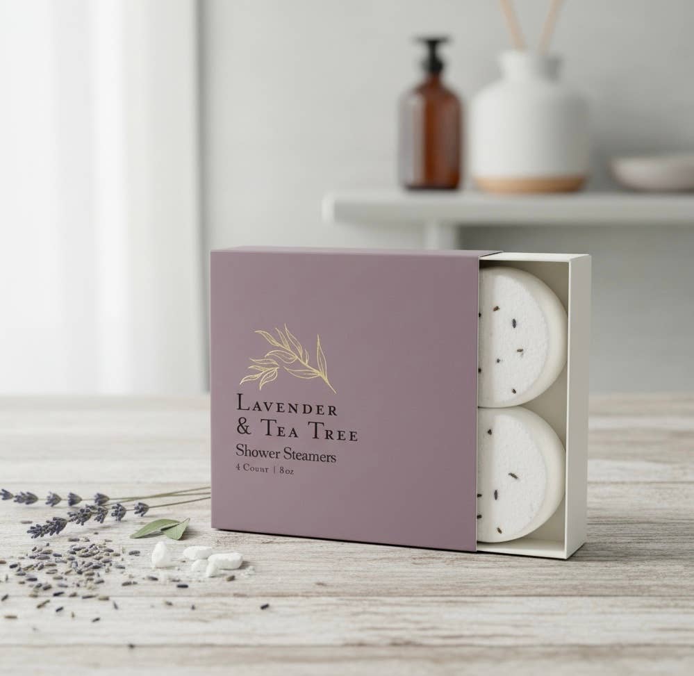 Woodsy Homelife - Lavender & Tea Tree l Shower Steamer Gift Set 