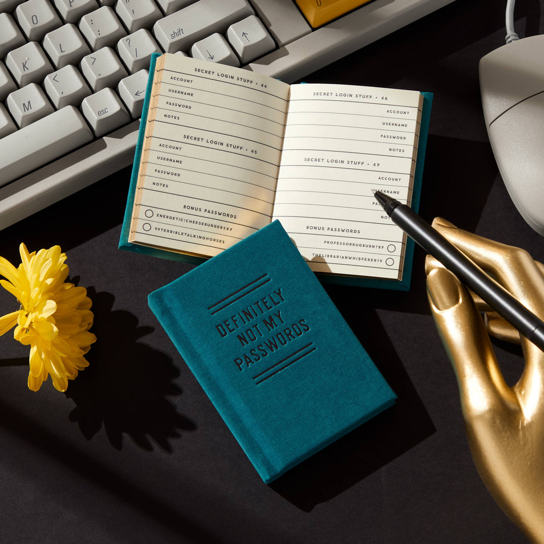 Chronicle Books - Brass Monkey Definitely Not My Passwords - Password Diary