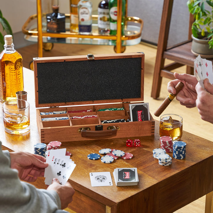 Foster & Rye - Classic Poker Set with Wooden Box