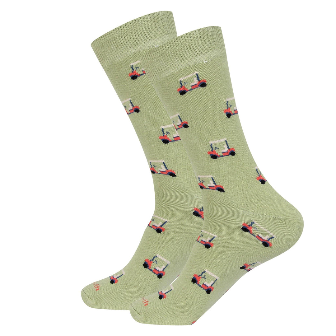 Barrel Down South - Green Golf Cart Socks