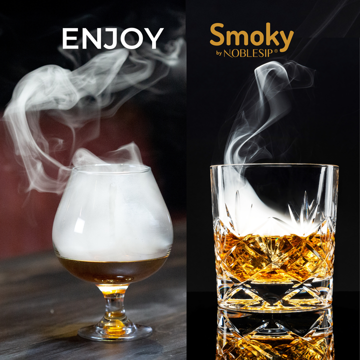 NOBLESIP - Wood Chips for Cocktail and Food Smokers, Bar gift case 4pcs