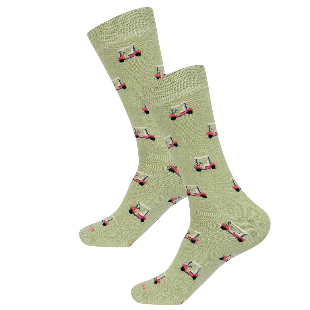 Barrel Down South - Green Golf Cart Socks