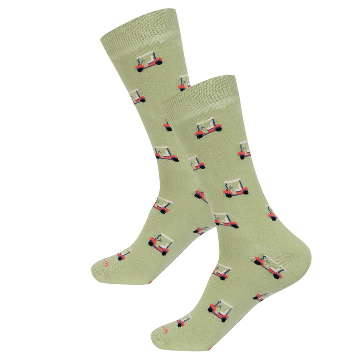 Barrel Down South - Green Golf Cart Socks