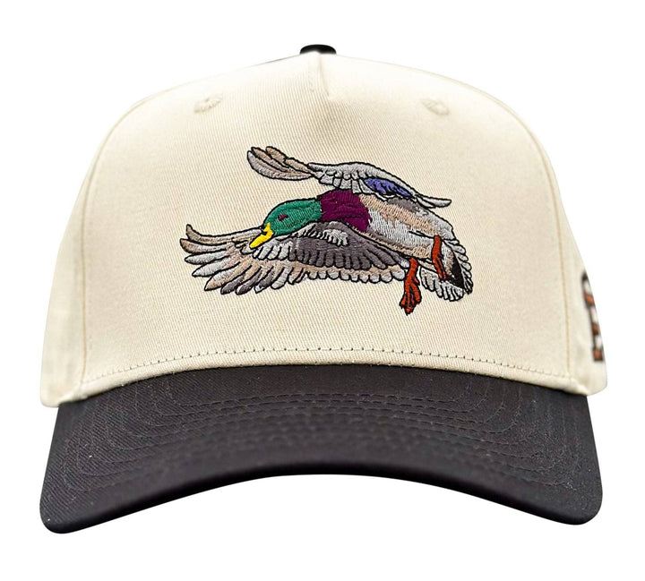 Embry Outdoors - Cream/Black Mallard Trucker
