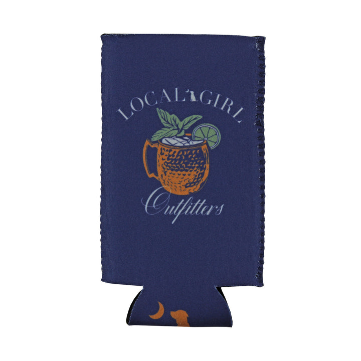 LG Stacked Script Slim Koozie