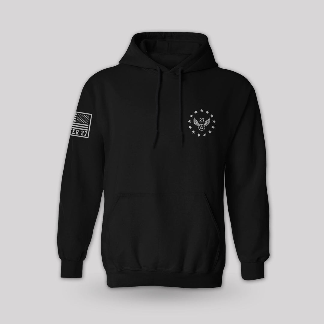 Freedom Flag Hoodie - Black