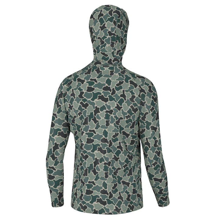 Heather Blend Hoodie - Ravine Camo