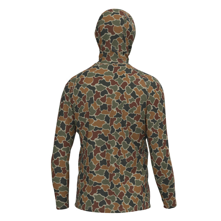 Heather Blend Hoodie - Forest Camo Autumn