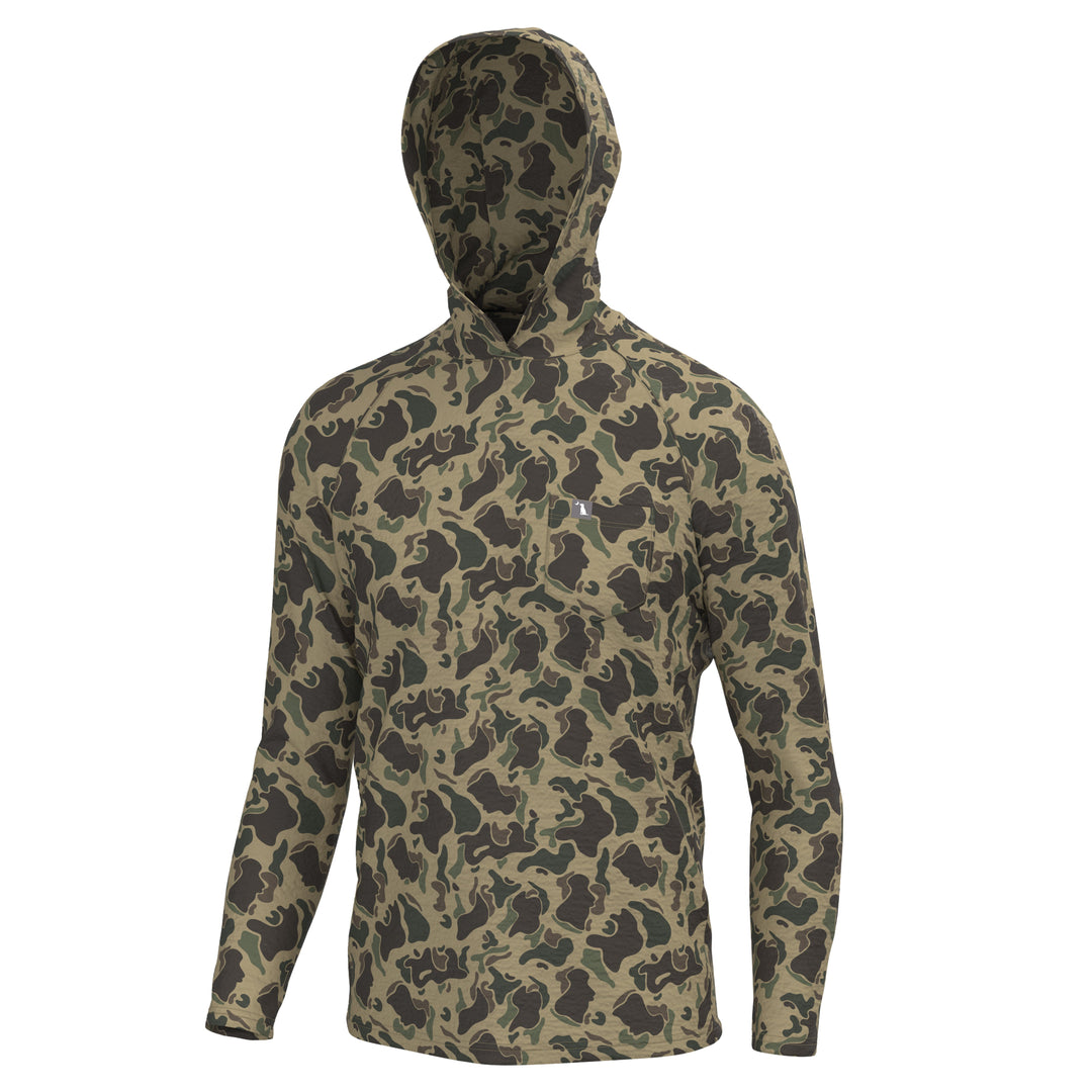Heather Blend Hoodie - Retro Camo