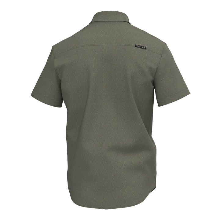 Low Country Button Down - Olive Shoal