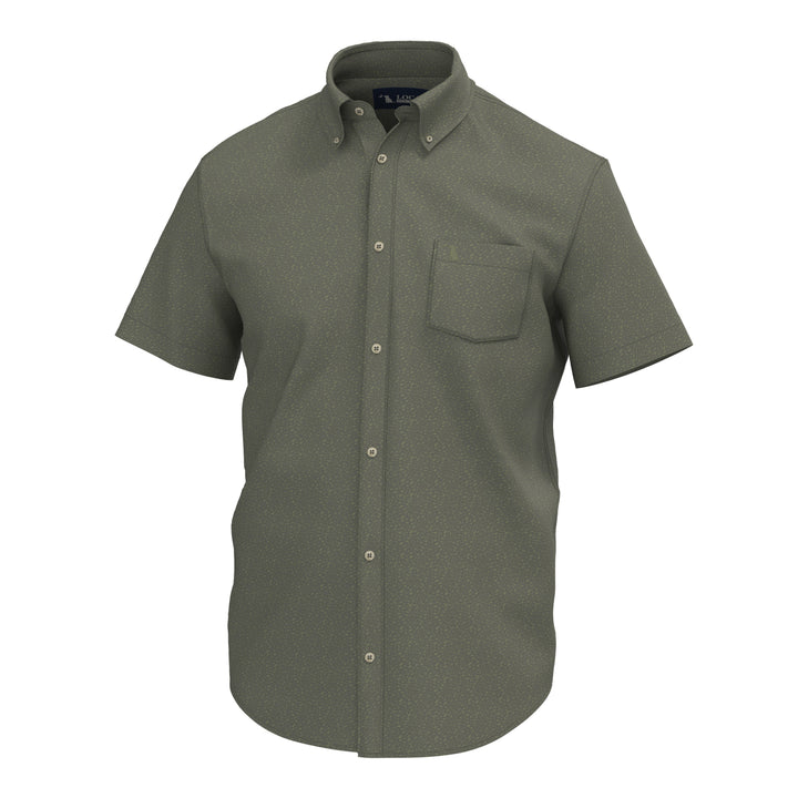Low Country Button Down - Olive Shoal