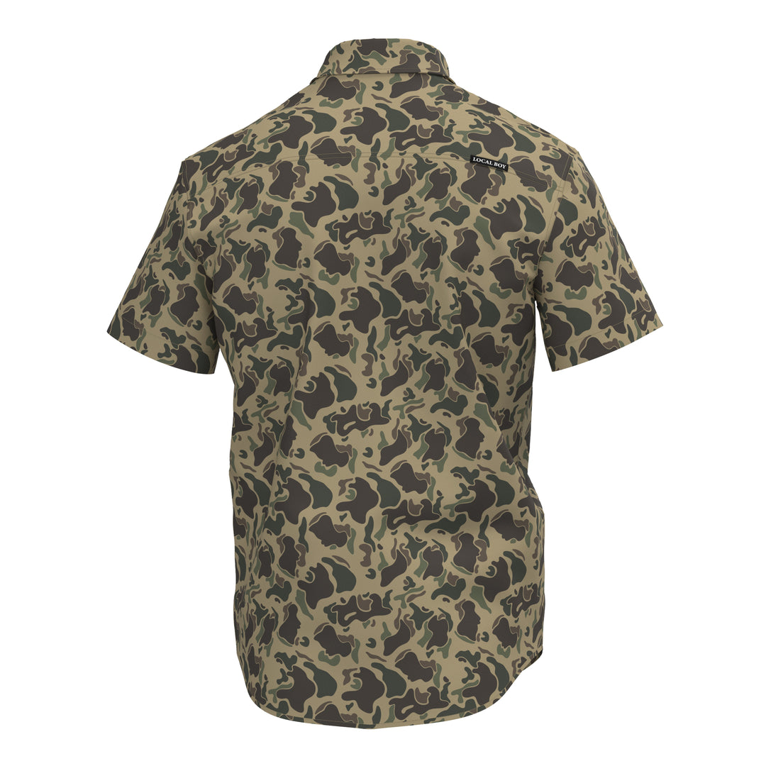 Low Country Button Down - Retro Camo