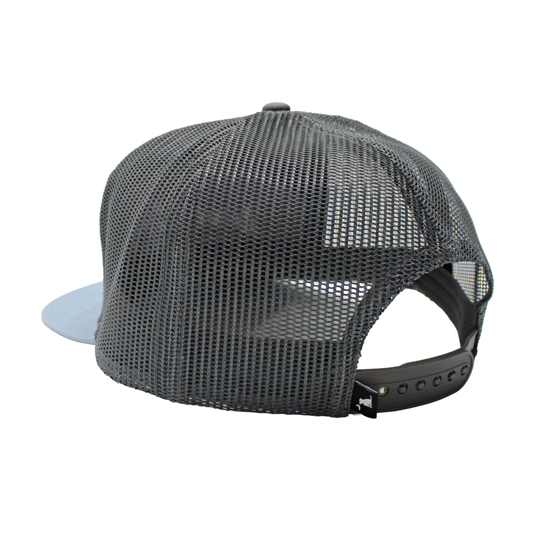 Modern Script 7 Panel Hat, back