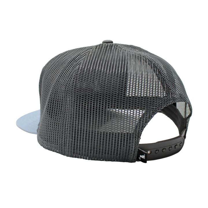Modern Script 7 Panel Hat, back