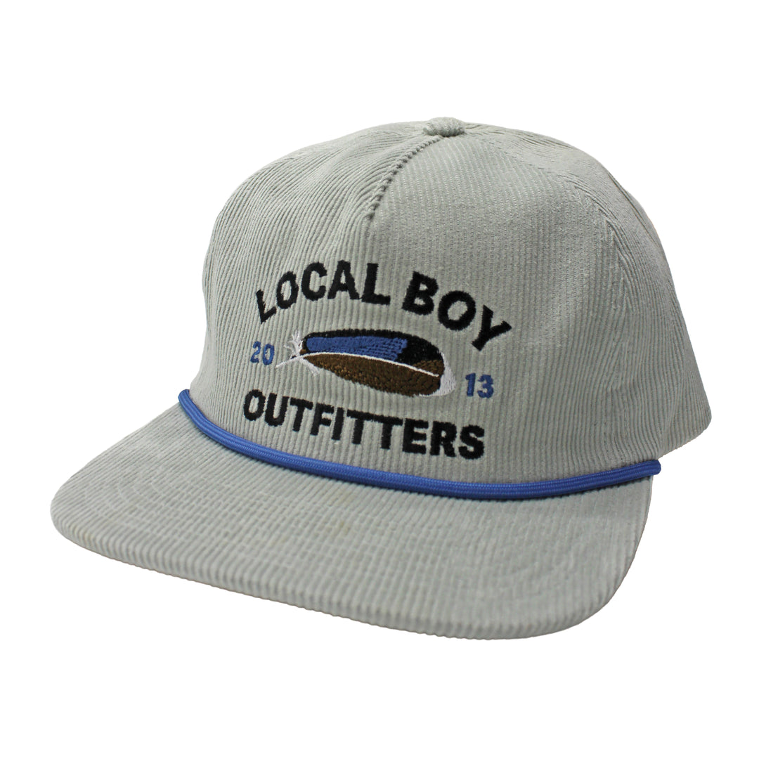 Feather Arch Corduroy Hat, front