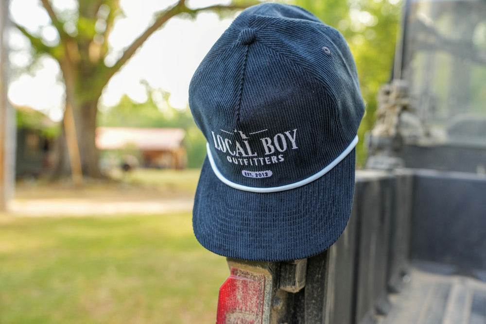 Lucky Text Corduroy Hat