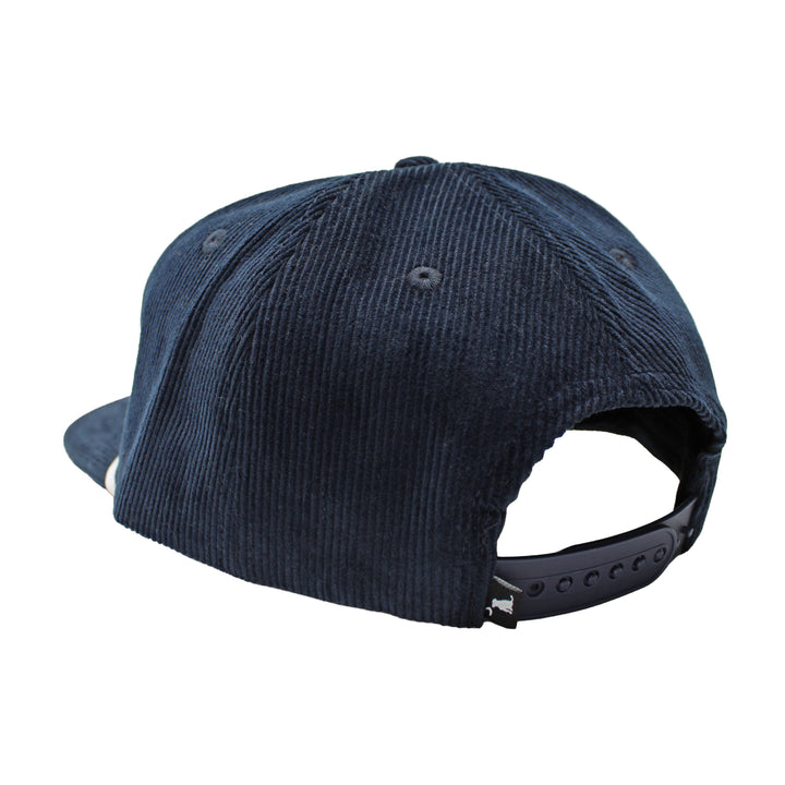 Lucky Text Corduroy Hat, back