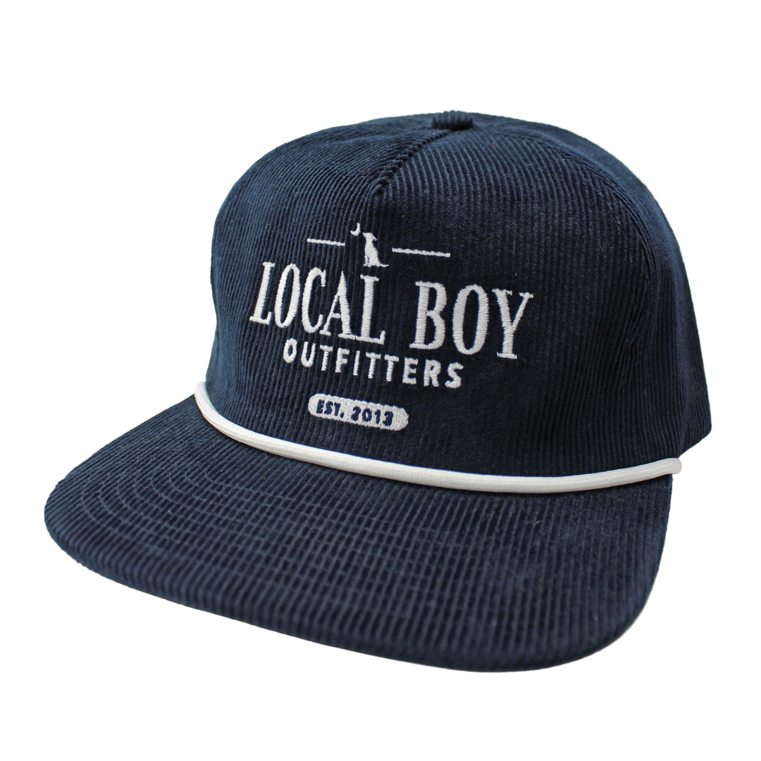 Lucky Text Corduroy Hat, front