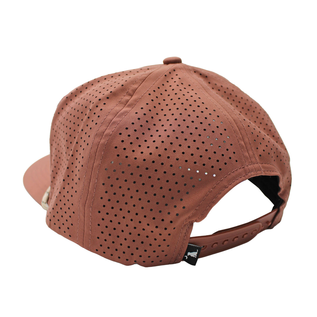 Mallard Marsh Patch Perf Rope Hat, back