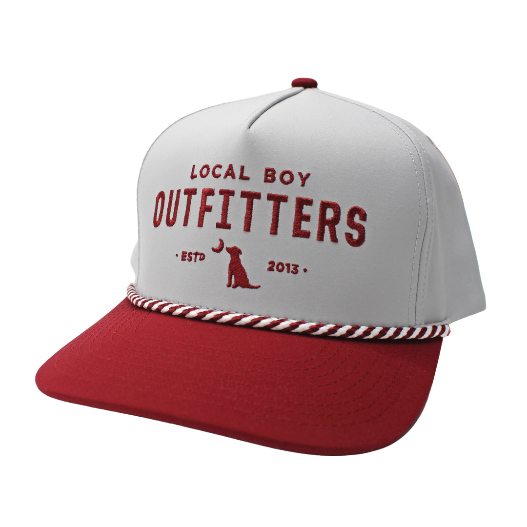 Collegiate HC Rope Hat - Light Gray / Maroon