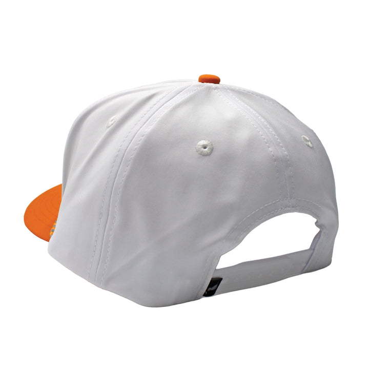 Collegiate HC Rope Hat - White / Big Orange, back