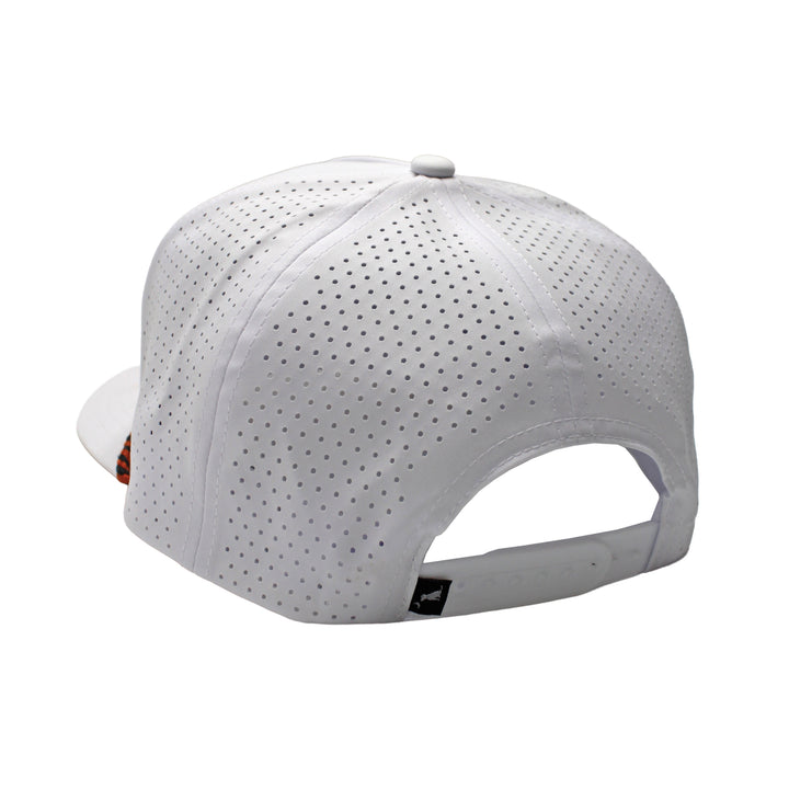Collegiate Perf Rope Hat - Burnt Orange / Charcoal, back