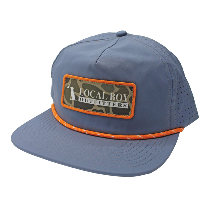 Brush Logo Patch Perf LP Rope Hat, front
