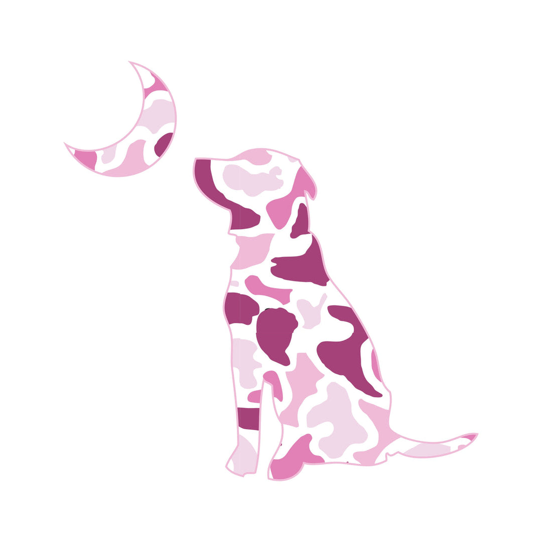 Dog and Moon Decal