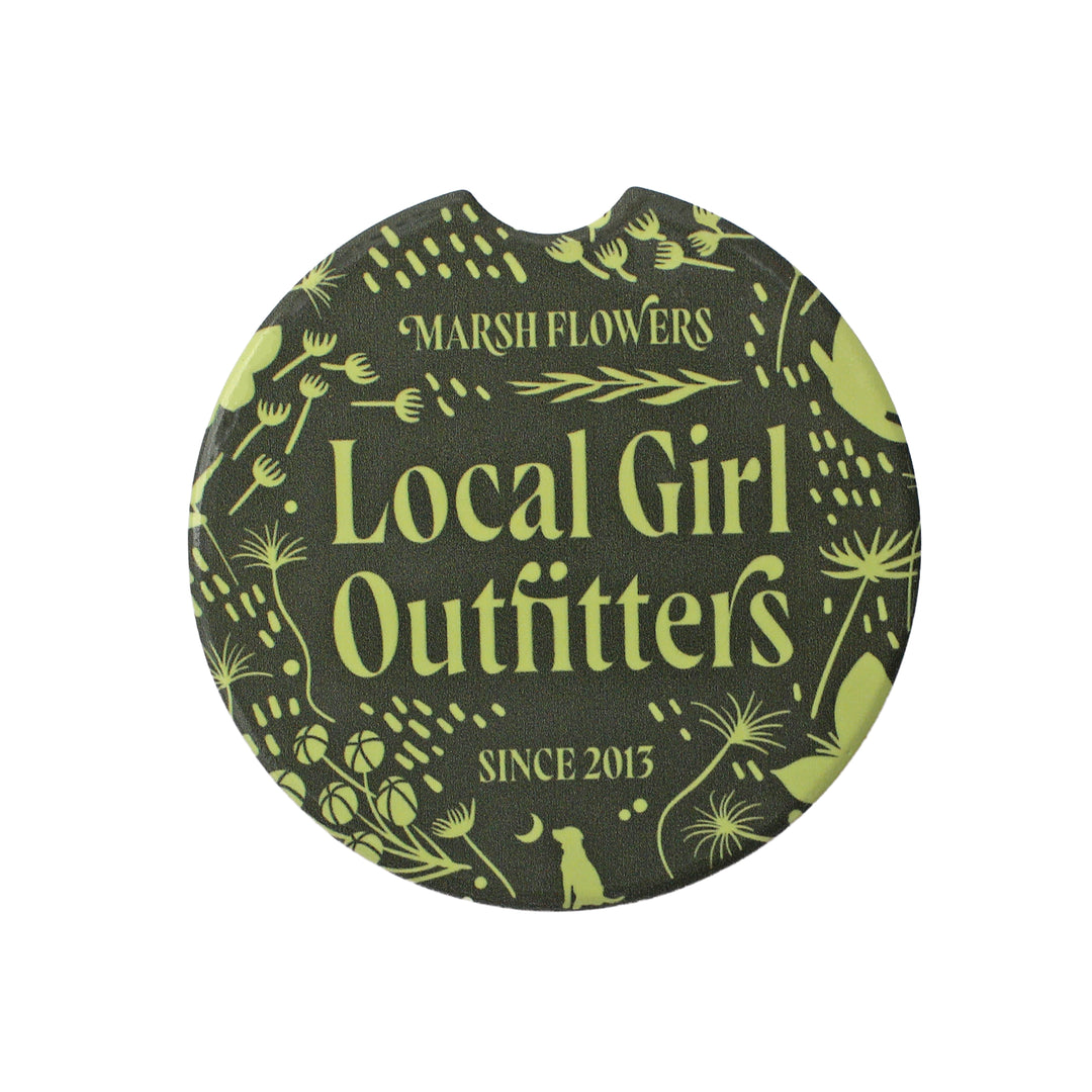 LG Marsh Flowers Car Coaster